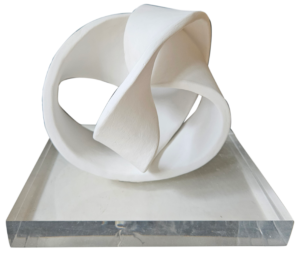 Céramique sur plexiglass 18cm x 12cm x 12cm